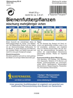 Bienenfutterpflanzen Mischung Mehrjähriger Arten 20g -Günstiges Blueten Haus Geschäft bienenfutterpflanzen mischung mehrjaehriger arten 20g2