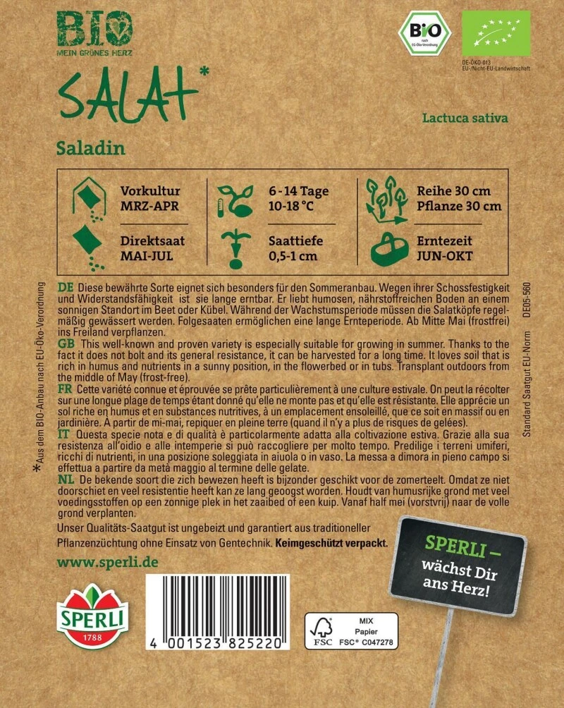 BIO Eissalat, Eignet Sich Für Den Sommeranbau, Schossfest Und Widerstandsfähigkeit, Lange Erntbar 3 BIO Eissalat, Eignet Sich Für Den Sommeranbau, Schossfest Und Widerstandsfähigkeit, Lange Erntbar – Bild 3