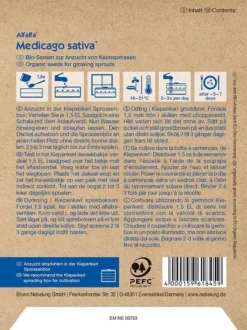 BIO Keimsprossen Alfalfa Inhalt: 40 G, (auch Als Luzerne Bekannt), Geschmack: Nussig