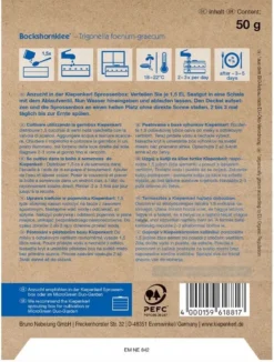 BIO Keimsprossen Bockshornklee, Inhalt: 50 G, Bio-Samen Zur Ganzjährigen Anzucht Von Keimsprossen Und Microgreens -Günstiges Blueten Haus Geschäft bio keimsprossen bockshornklee2