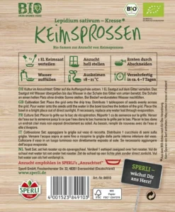 BIO Keimsprossen Kresse 40g, Lepidium Sativum