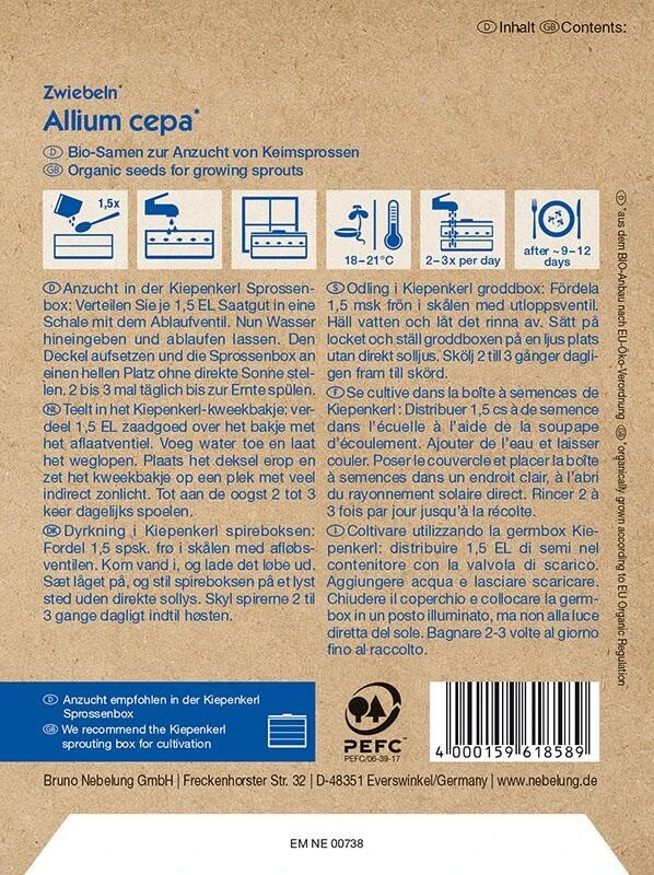BIO Keimsprossen Zwiebeln 15g 2 BIO Keimsprossen Zwiebeln 15g – Bild 2