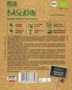 BIO-Kräuter BIO Basilikum