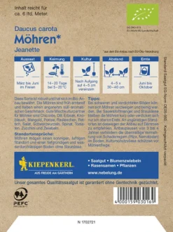 BIO Möhren Nantaise2 Bio-Saatgut