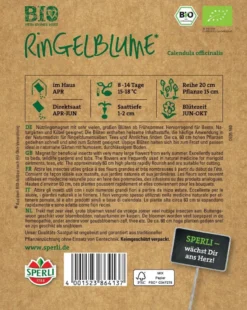 BIO Ringelblume, Nützlingsmagnet Mit Sehr Vielen Großen Blüten, Für Beete Und Kübel Geeignet -Günstiges Blueten Haus Geschäft bio ringelblume2