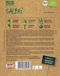 BIO Salbei, Mehrjährige Heil- Und Gewürzpflanze Mit Einem Breiten Buschigen Wuchs