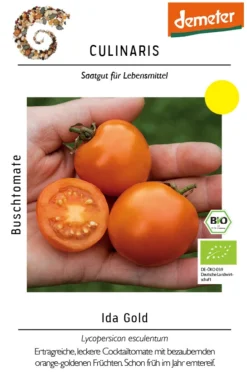 Buschtomate Ida Gold Cocktailtomate Mit Gold-gelben Früchten
