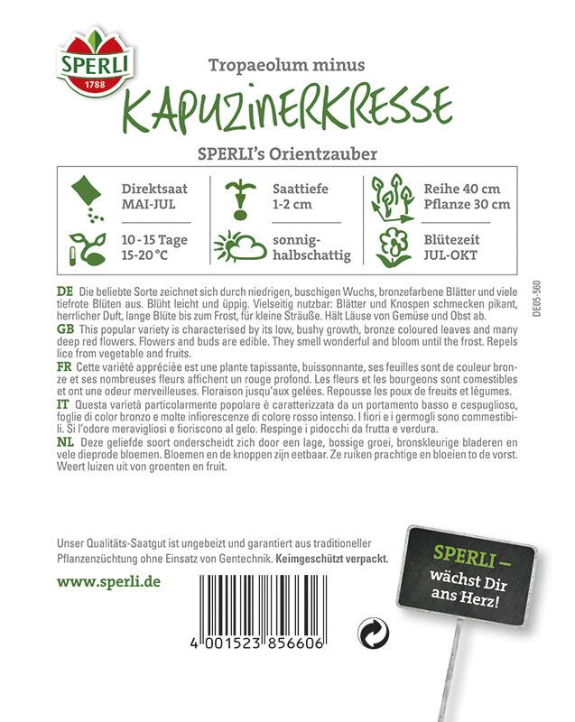 Kapuzinerkresse Orientzauber 1 Kapuzinerkresse Orientzauber