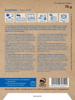 BIO Keimsprossen Mungbohnen, 75 G Bio-Samen Zur Sprossenanzucht