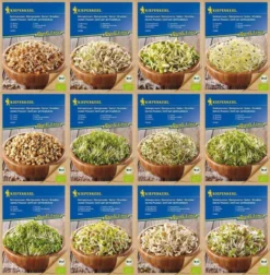 BIO Keimsprossen-Sortiment 12 - Verschiedene Sorten BIO-Sprossen-Samen