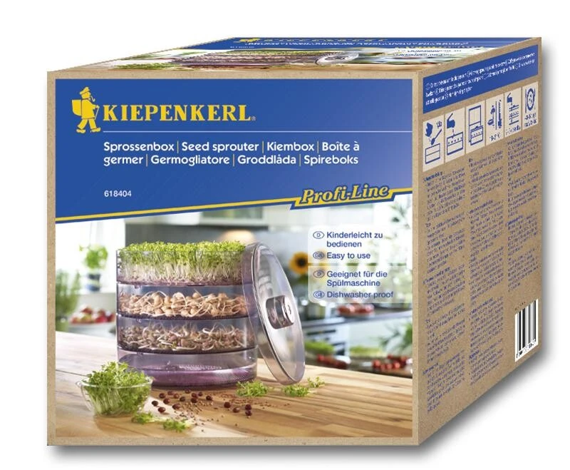Kiepenkerl Sprossenbox | Set | Ideal Für Die Fensterbank | Optimale Bewässerung 2 Kiepenkerl Sprossenbox | Set | Ideal Für Die Fensterbank | Optimale Bewässerung – Bild 2