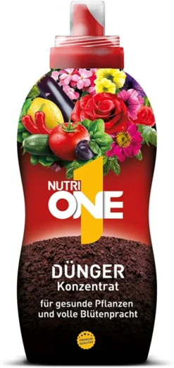 Nutri ONE Universal-Dünger, Flüssigkonzentrat Für Topfpflanzen, Balkonpflanzen, Gemüse, Kräuter Und Garten, 500 Ml Flüssigdünger