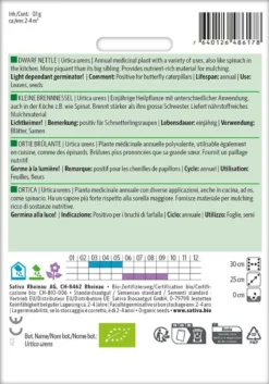 Urtica Urens KLEINE BRENNNESSEL Heilpflanzensamen