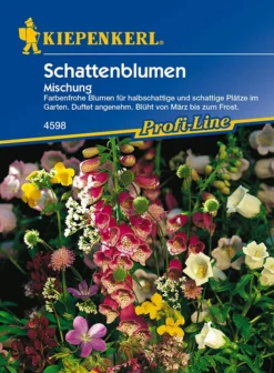Schattenblumen-Mix, Inhalt: 100gr. Für Bis Zu 100m², Ein- Und Mehrjährige Blumenmischung Für Schattenbereiche, Nektarspender Für Nützlinge