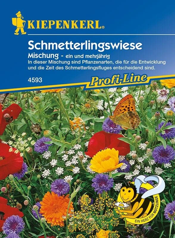 Schmetterlingswiese, Ein- Und Mehrjähriger Arten, Portion 15g 2 Schmetterlingswiese, Ein- Und Mehrjähriger Arten, Portion 15g – Bild 2