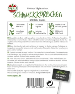 Schmuckkörbchen Sperli´s Rubin | Einjährige Starkwüchsige Großblumige Pflanze