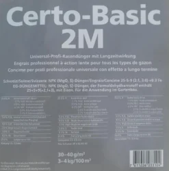 Schweizer Certo-Basic 2M, 1- 25 Kg, Universal Profi-Rasendünger