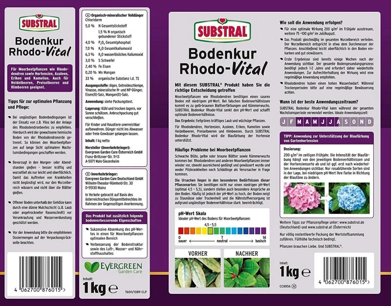 Substral Bodenkur Rhodo-Vital, 1 Kg Für Ca. 5 Pflanzen 4 Substral Bodenkur Rhodo-Vital, 1 Kg Für Ca. 5 Pflanzen – Bild 4