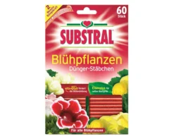 Substral Dünger-Stäbchen Für Blühpflanzen Mit Eisen-Plus Und 2 Monate Langzeitwirkung, 60 Stück