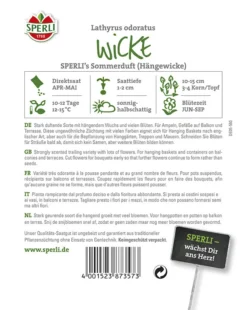 Wicke Sperling's Sommerduft, Hängende Wicke, Eignet Sich Als Gestaltungspflanze In Bauerngärten -Günstiges Blueten Haus Geschäft wicke sperlings sommerduft2